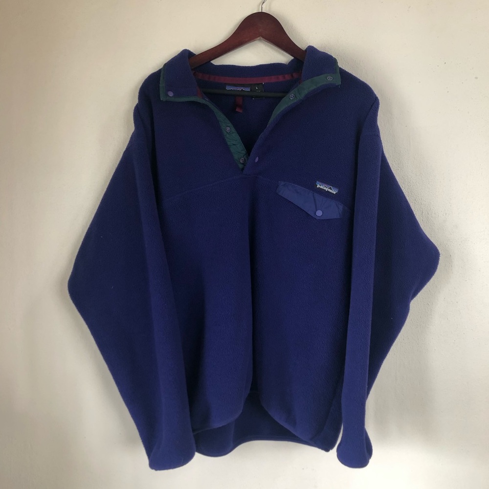 Vintage Patagonia Snap-T Synchilla Purple Pullover